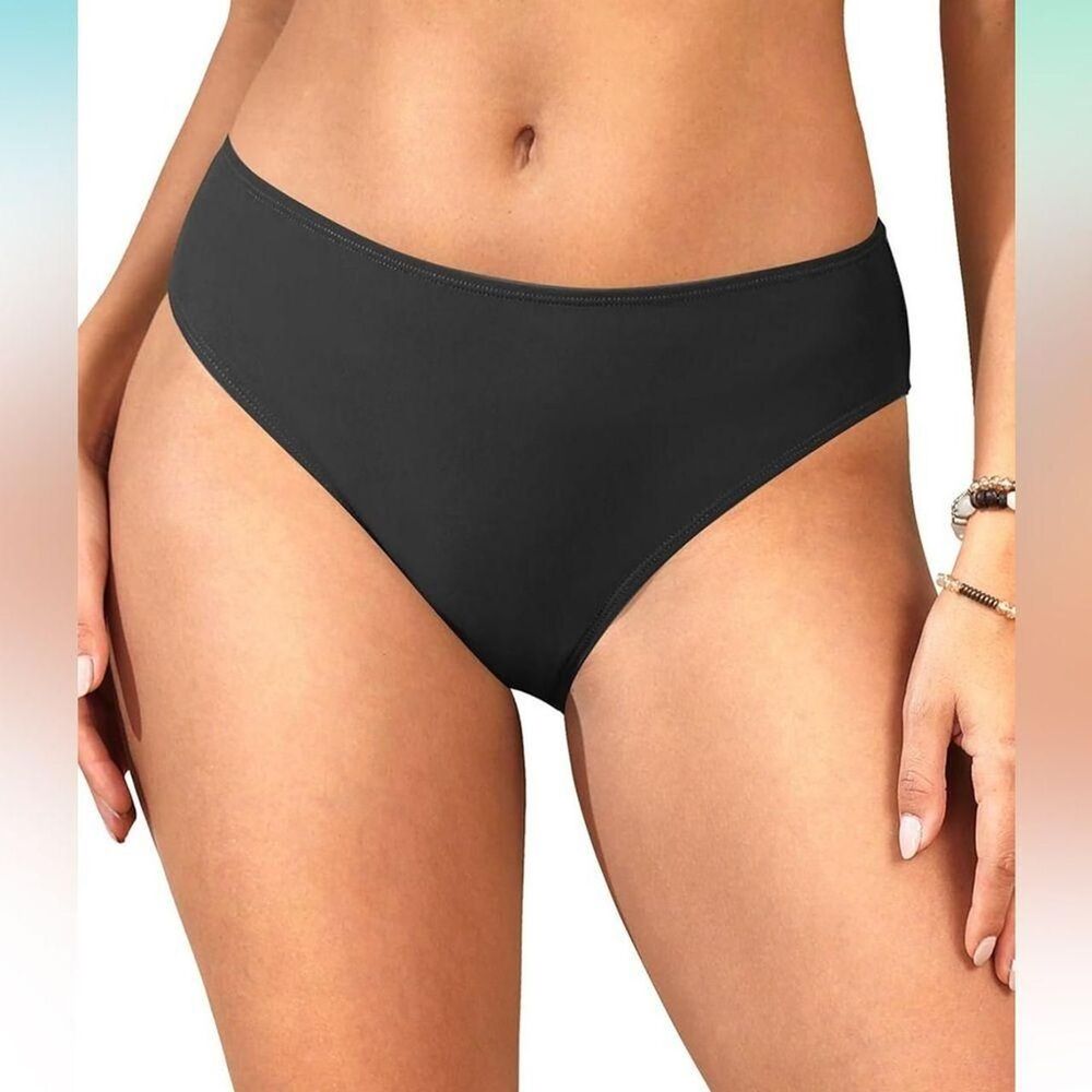No-brand Women's Black Bikini-and-tankini-bottoms